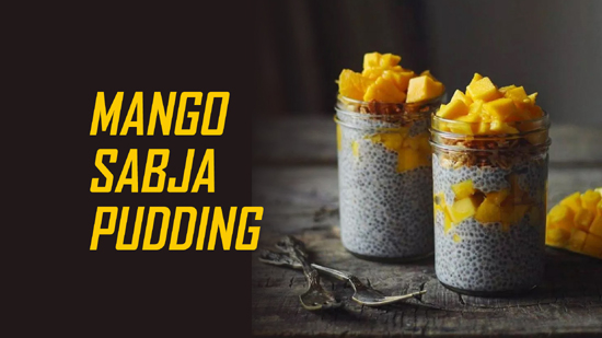 Mango Sabja Pudding (Summer Special)